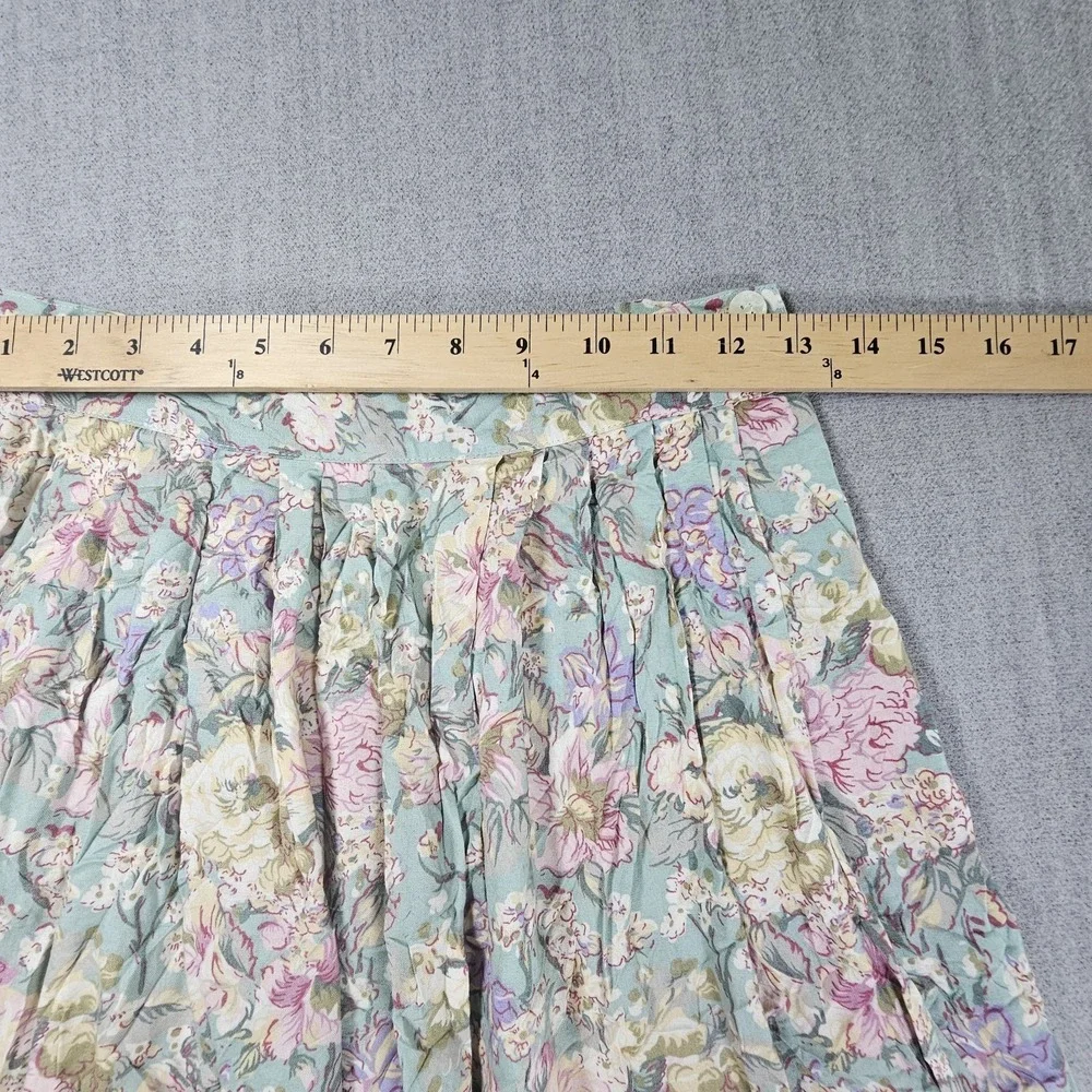 Vintage Agenda USA Women's Floral Midi  Romantic Pocket Skirt Size‎ 8